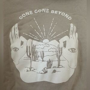 Gone Gone Beyond crop sweatshirt lightweight concert purchase